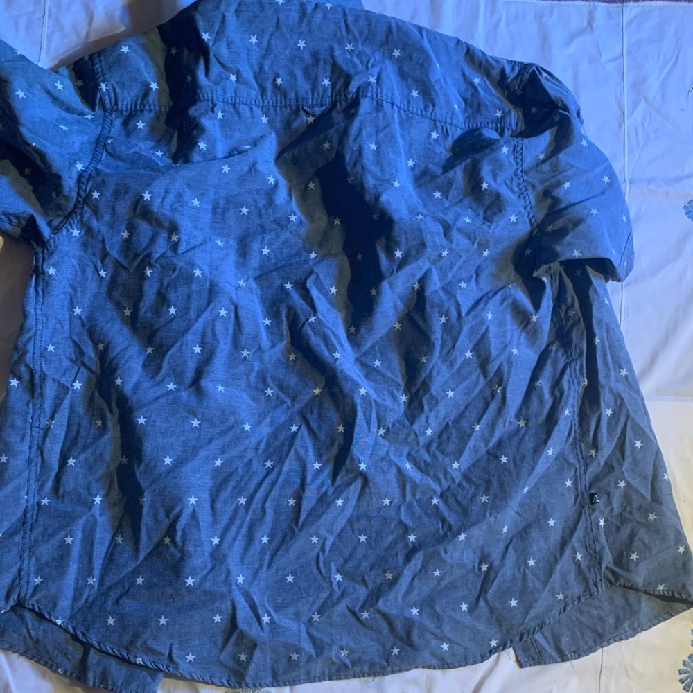 Blue button up - Picture 3 of 3